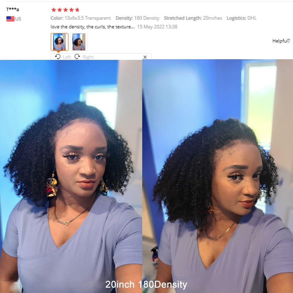 Xcsunny:  Lace Frontal Afro kinky Wig